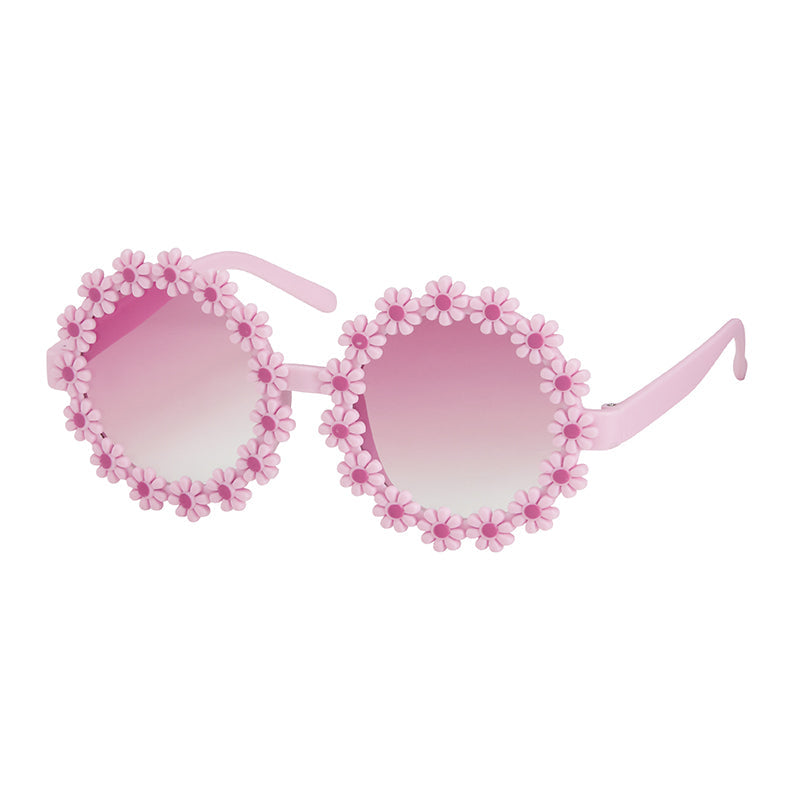 Flower Framed Kids Sunglasses - Pink