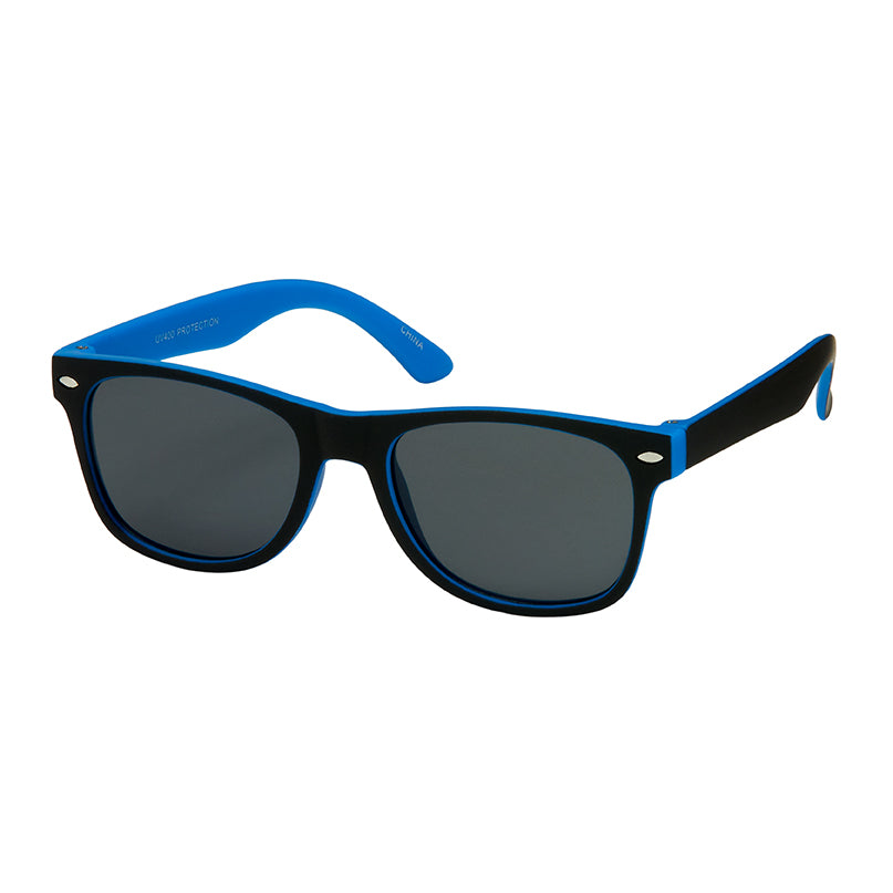 Kids Soft 2 Tone Classic Sunglasses - Blue