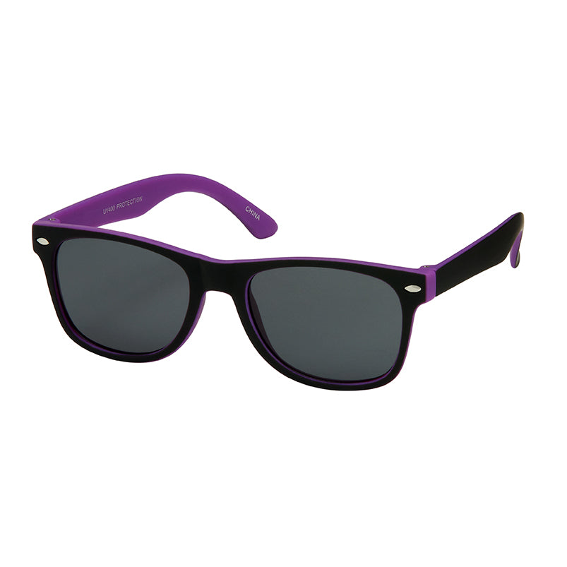 Kids Soft 2 Tone Classic Sunglasses - Purple