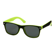 Kids Soft 2 Tone Classic Sunglasses - Lime Green