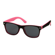 Kids Soft 2 Tone Classic Sunglasses - Pink