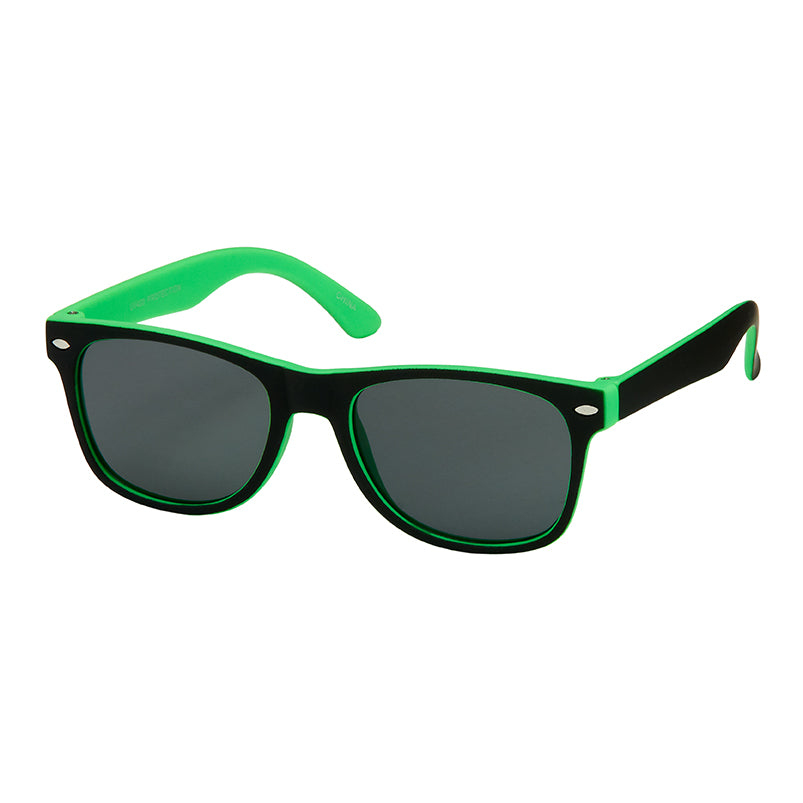 Kids Soft 2 Tone Classic Sunglasses - Green