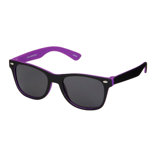 Black Neon Kids Sunglasses - Purple
