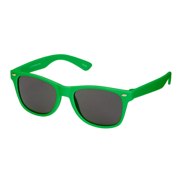 Soft Neon Kids Sunglasses - Green