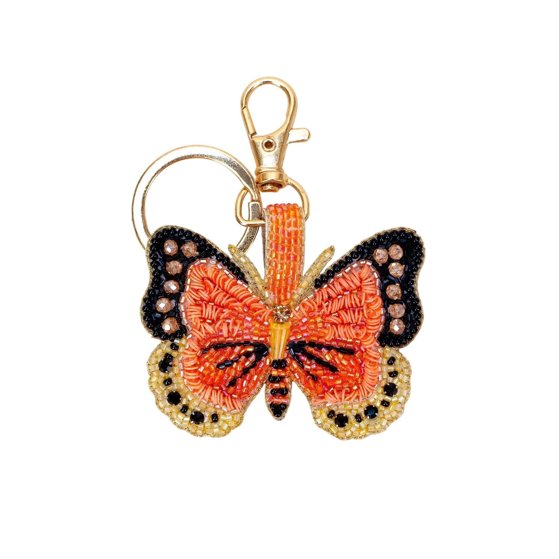 Bonny Butterfly Beaded Keyring