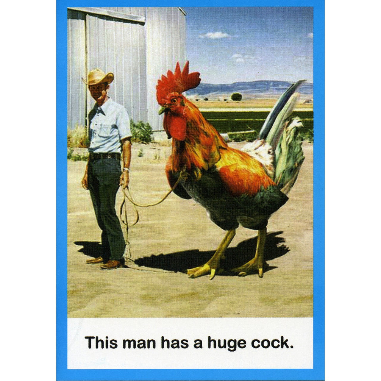 Huge Cock Greeting Card