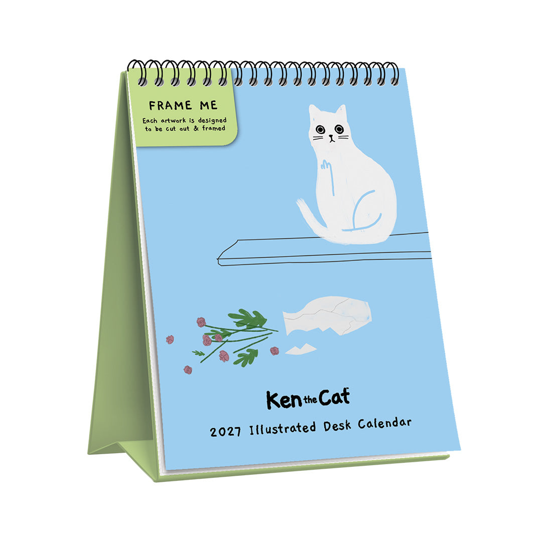 Ken The Cat Desk Calendar 2027