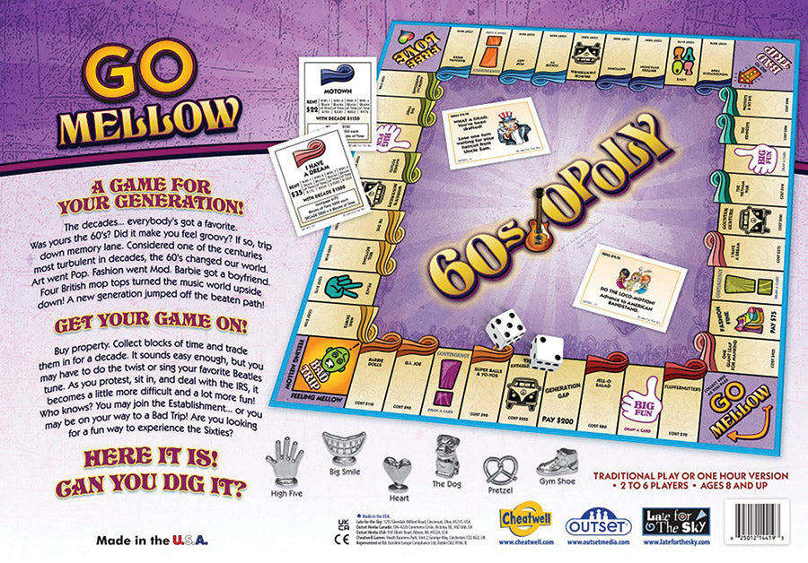 60s-Opoly Board Game