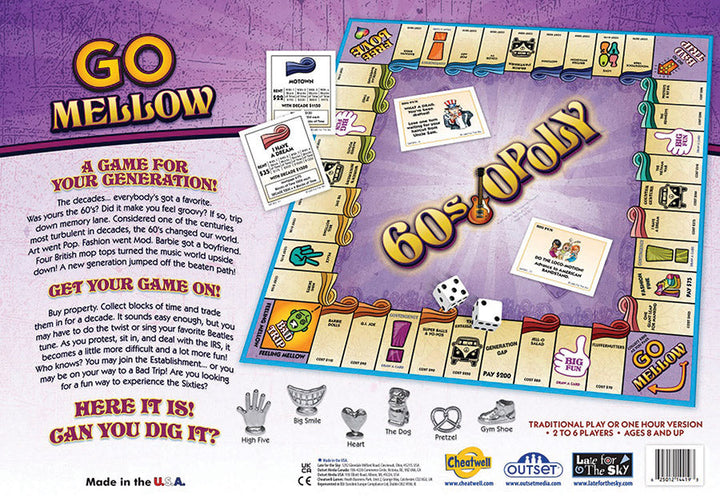 60s-Opoly Board Game