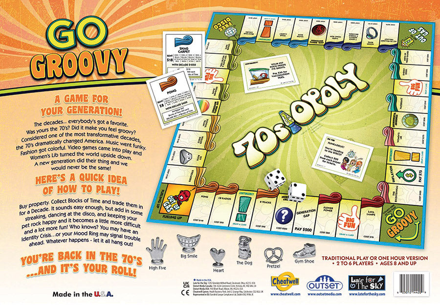 70s-Opoly Board Game