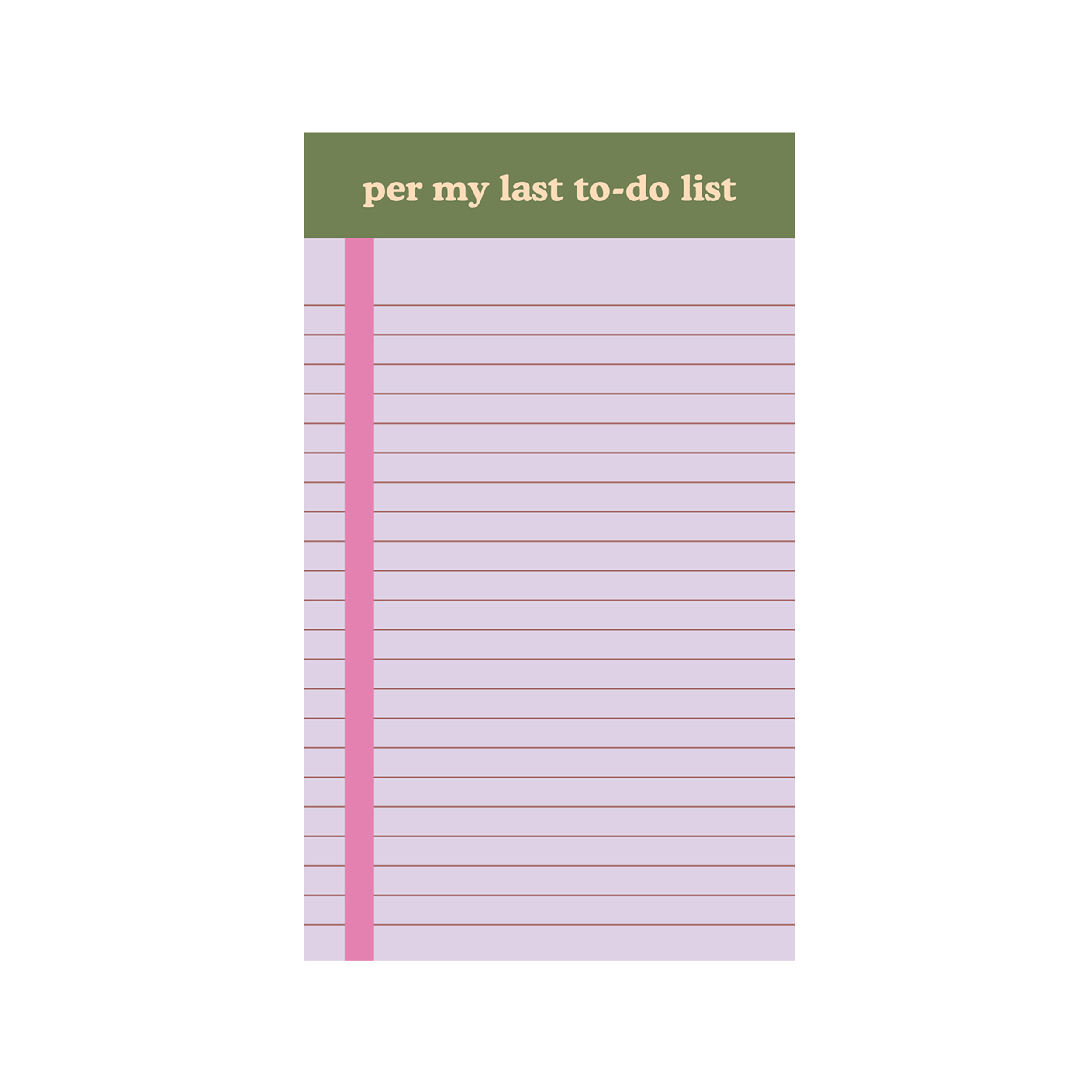 Per My Last To-Do List Tearaway Notepad