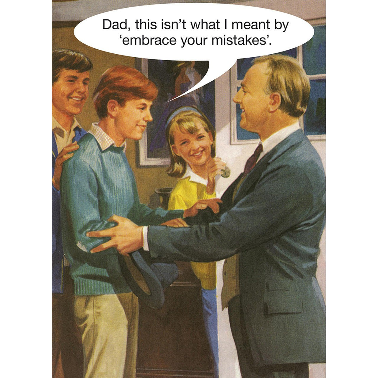 Mistakes Father's Day Greeting Card