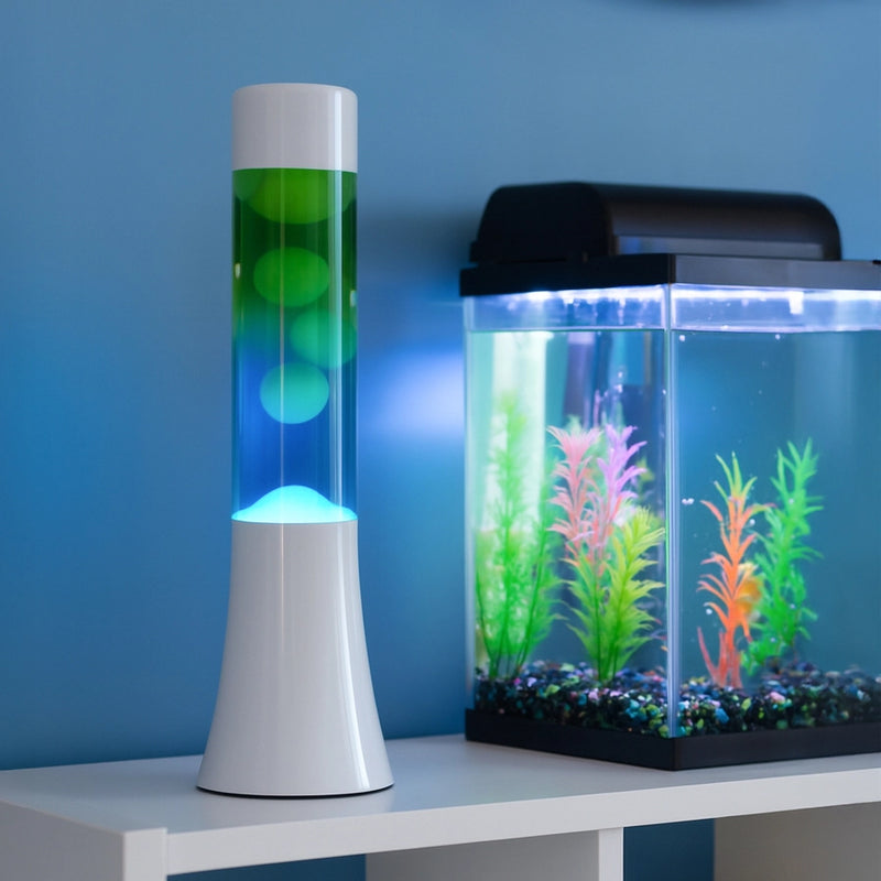 Green & Blue Gradient Mini Flow Lava Lamp