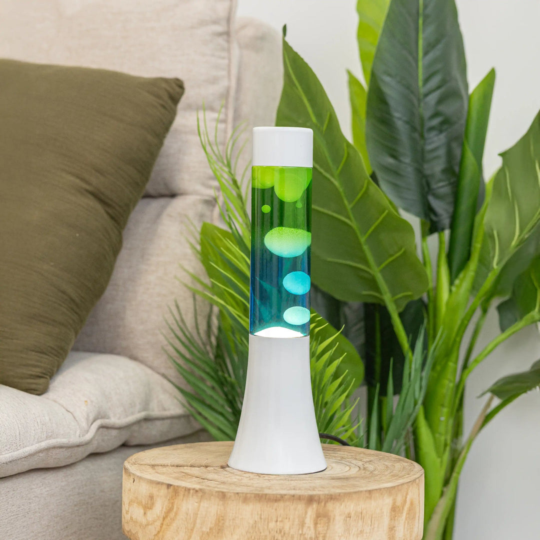 Green & Blue Gradient Mini Flow Lava Lamp