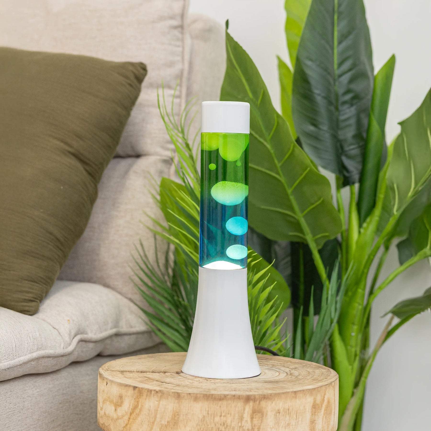 Green & Blue Gradient Mini Flow Lava Lamp