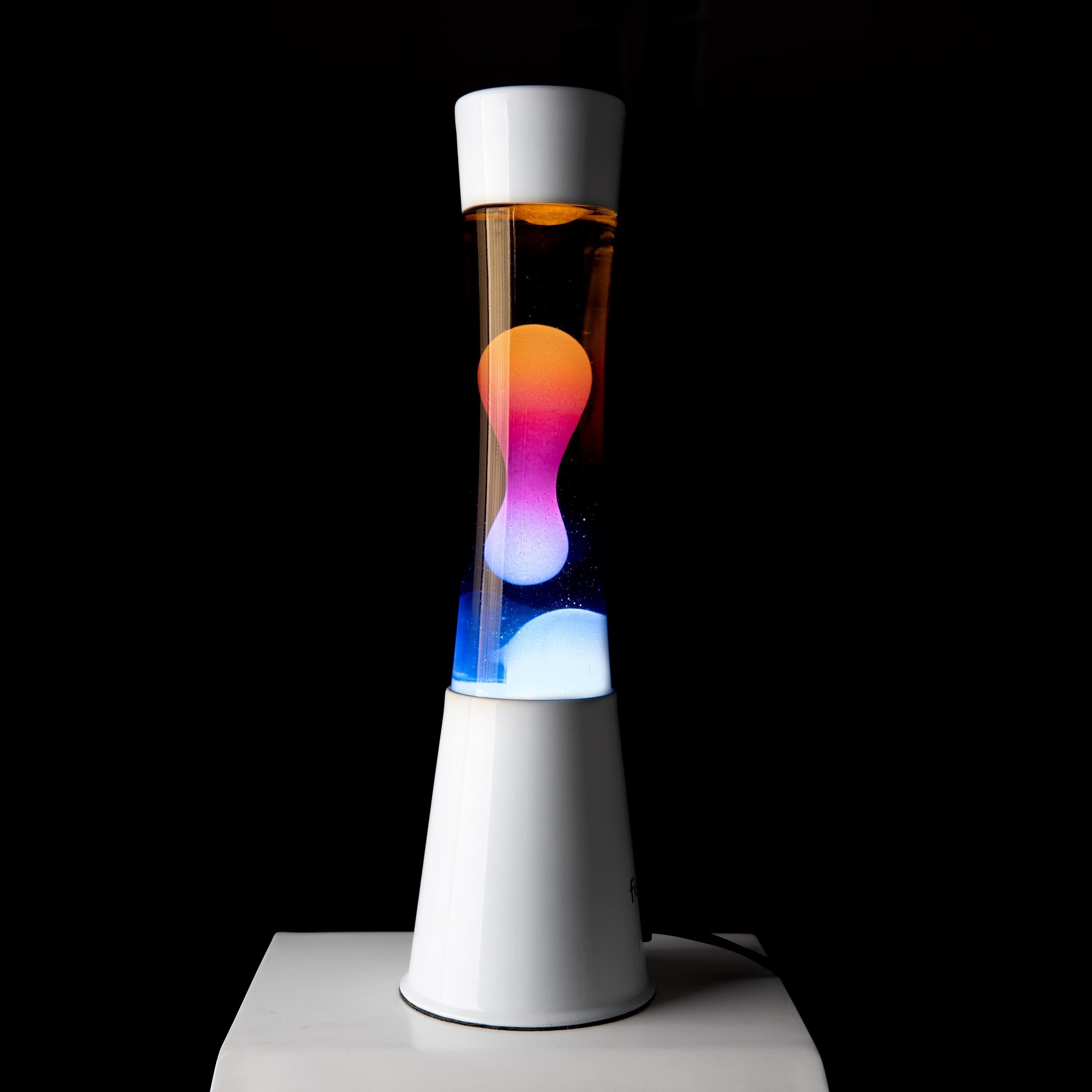 White & Tricolor Gradient Flow Lava Lamp
