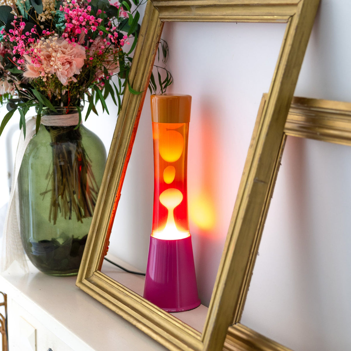 Pink & Orange Gradient Flow Lava Lamp