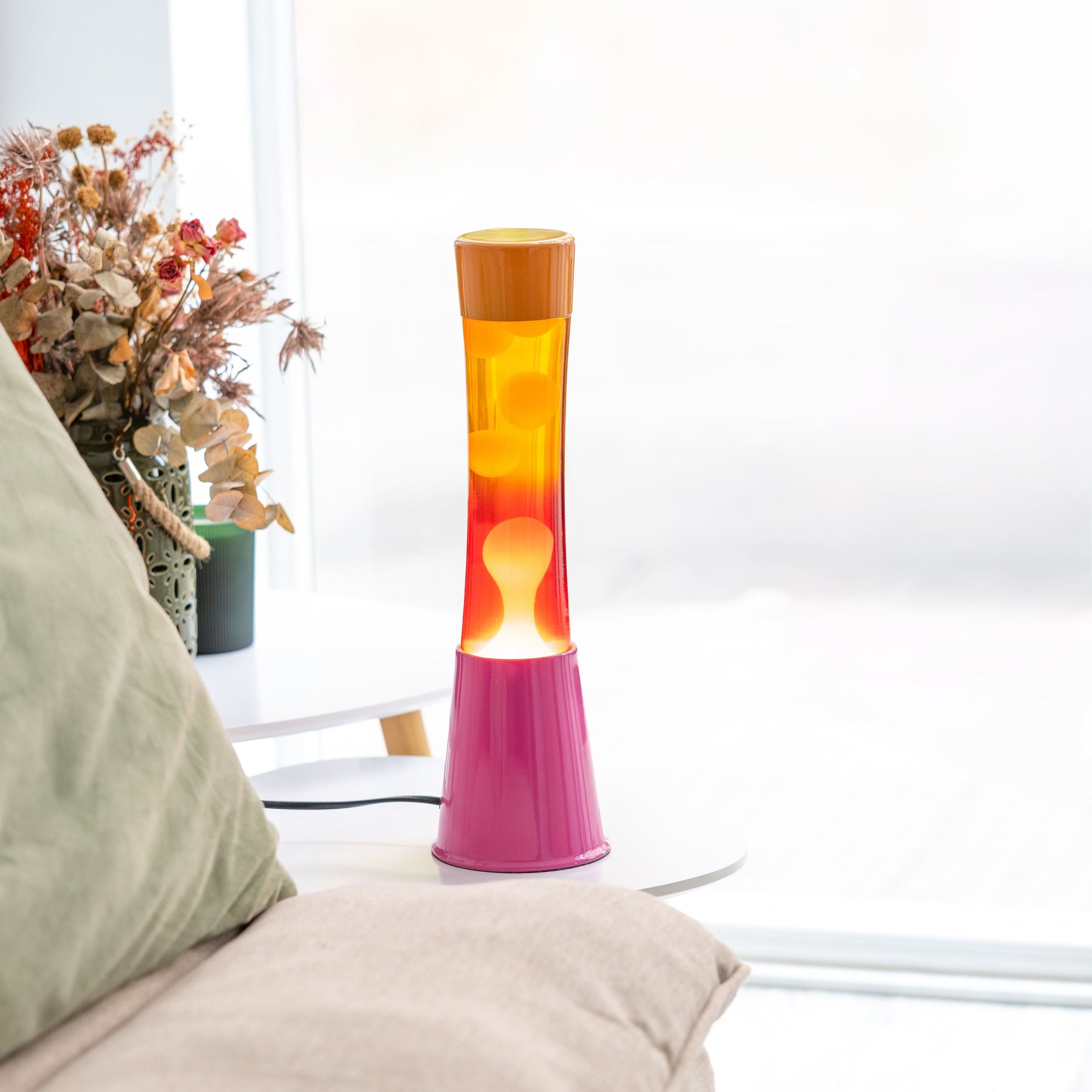 Pink & Orange Gradient Flow Lava Lamp