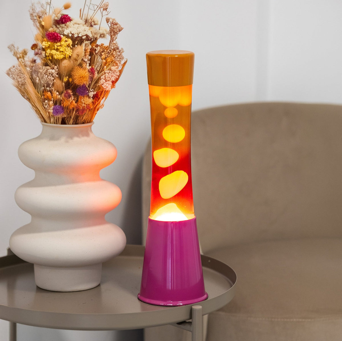 Pink & Orange Gradient Flow Lava Lamp