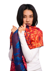 Chrystanthemum Luxe Print Scarf