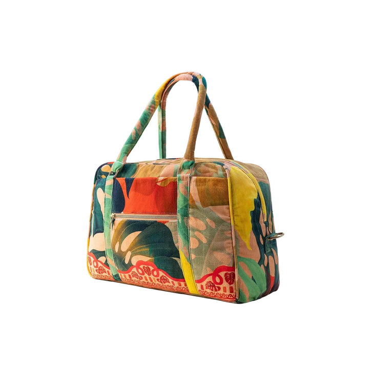 Exotic Leaves Luxe Weekender Bag