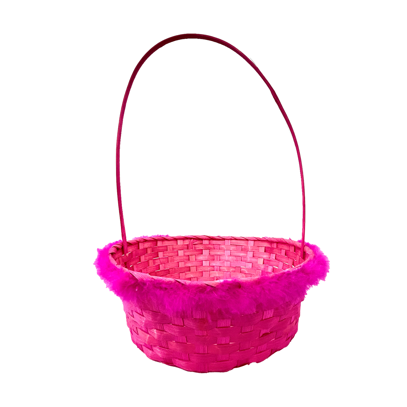 Easter Large Bamboo Basket - Pink