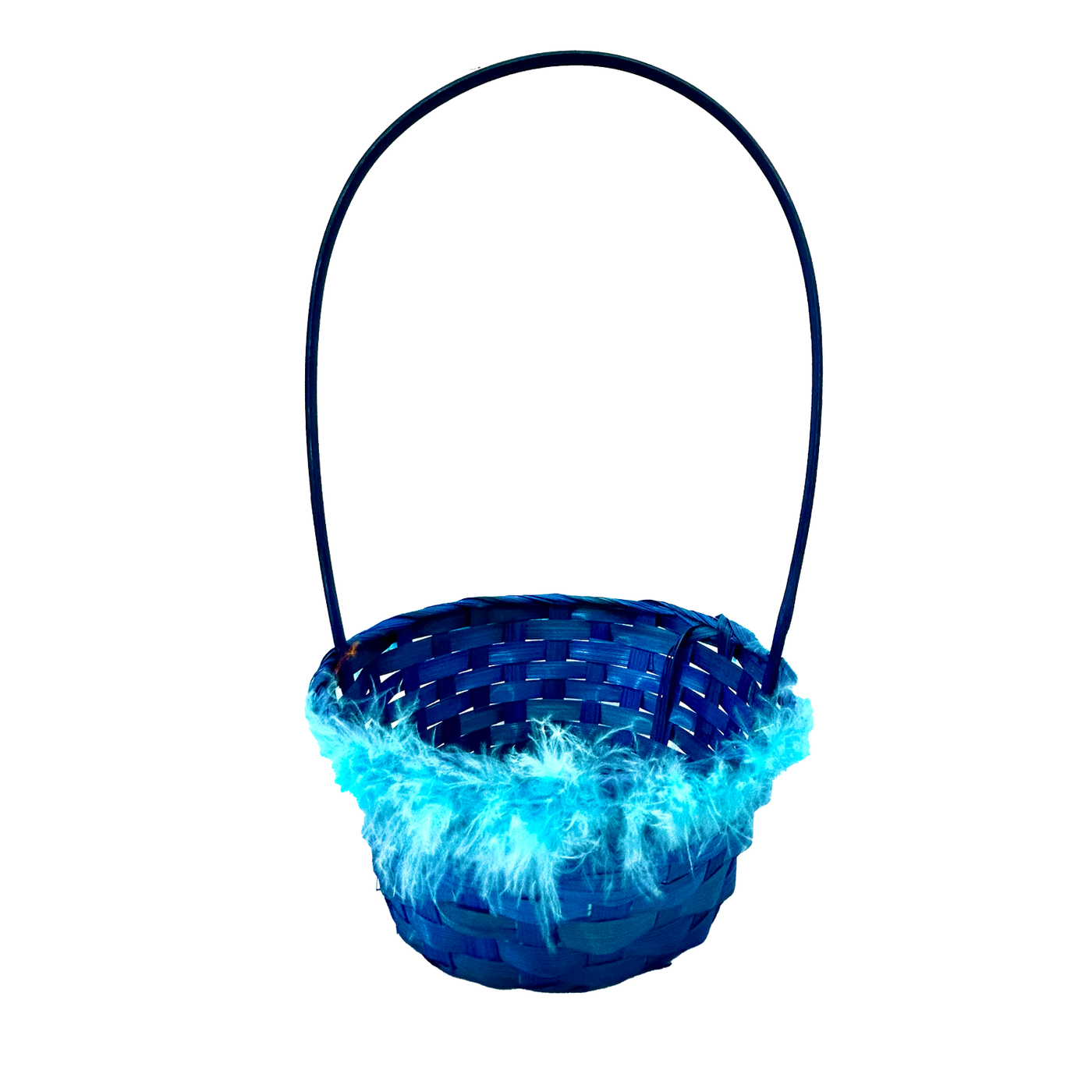 Easter Large Bamboo Basket - Blue