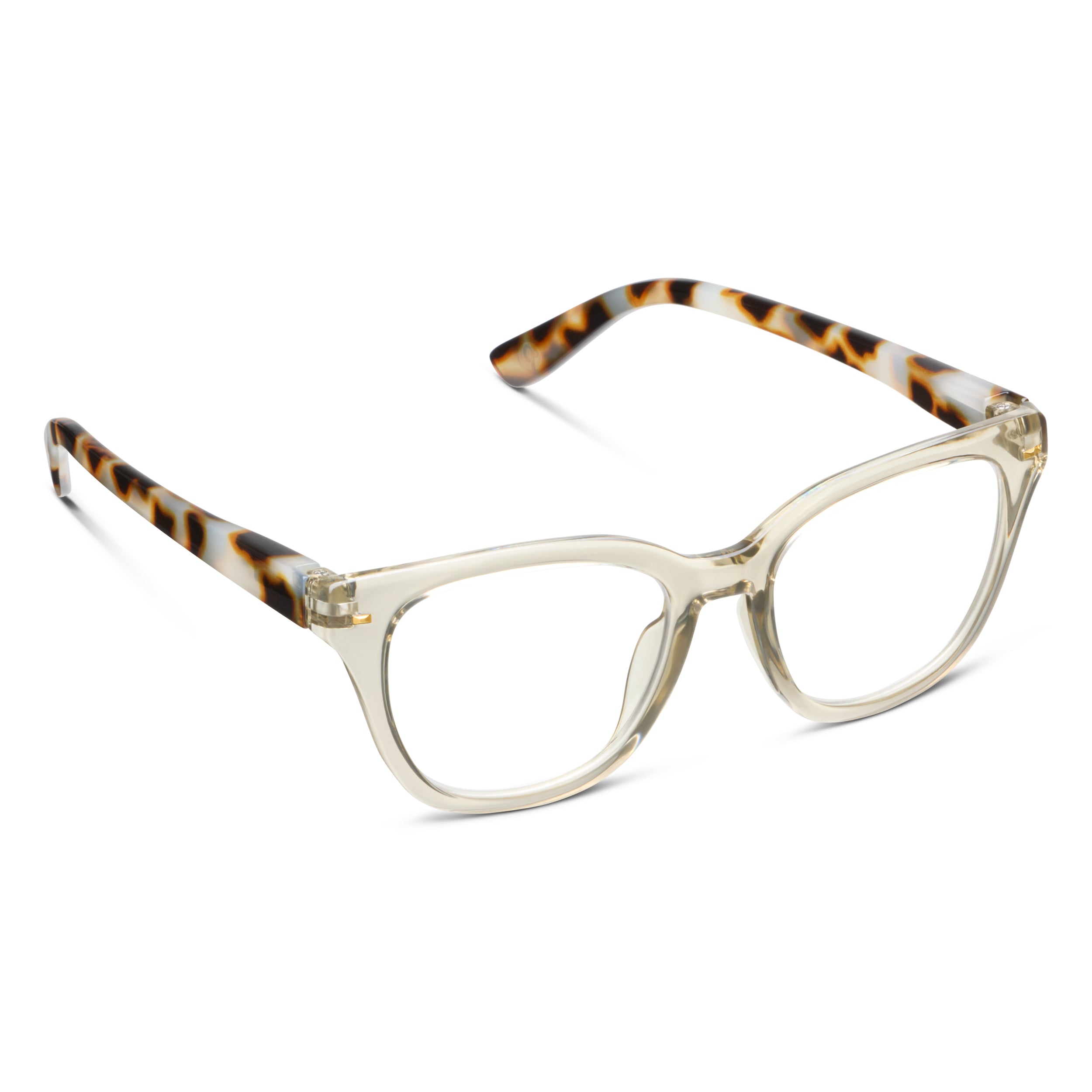 Lenora Reading Glasses - Fog/Chai Tortoise