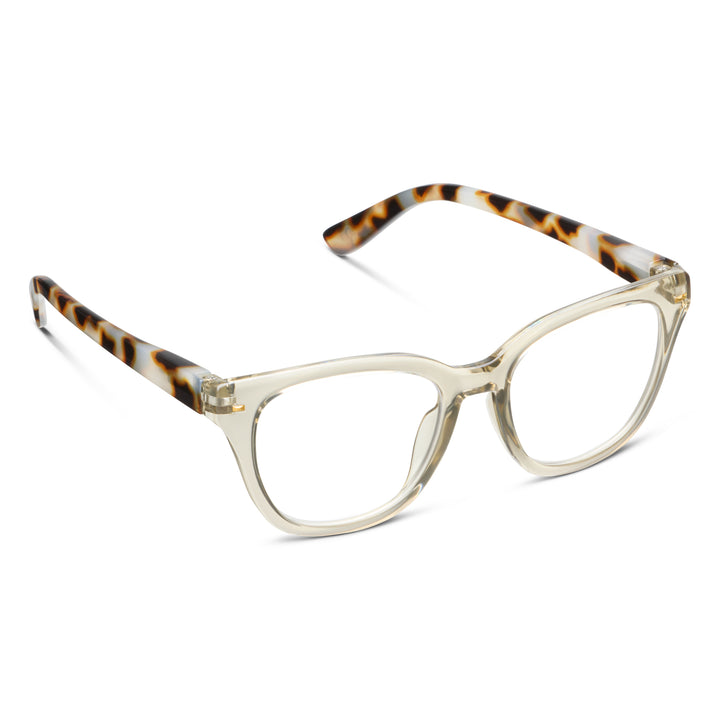 Lenora Reading Glasses - Fog/Chai Tortoise