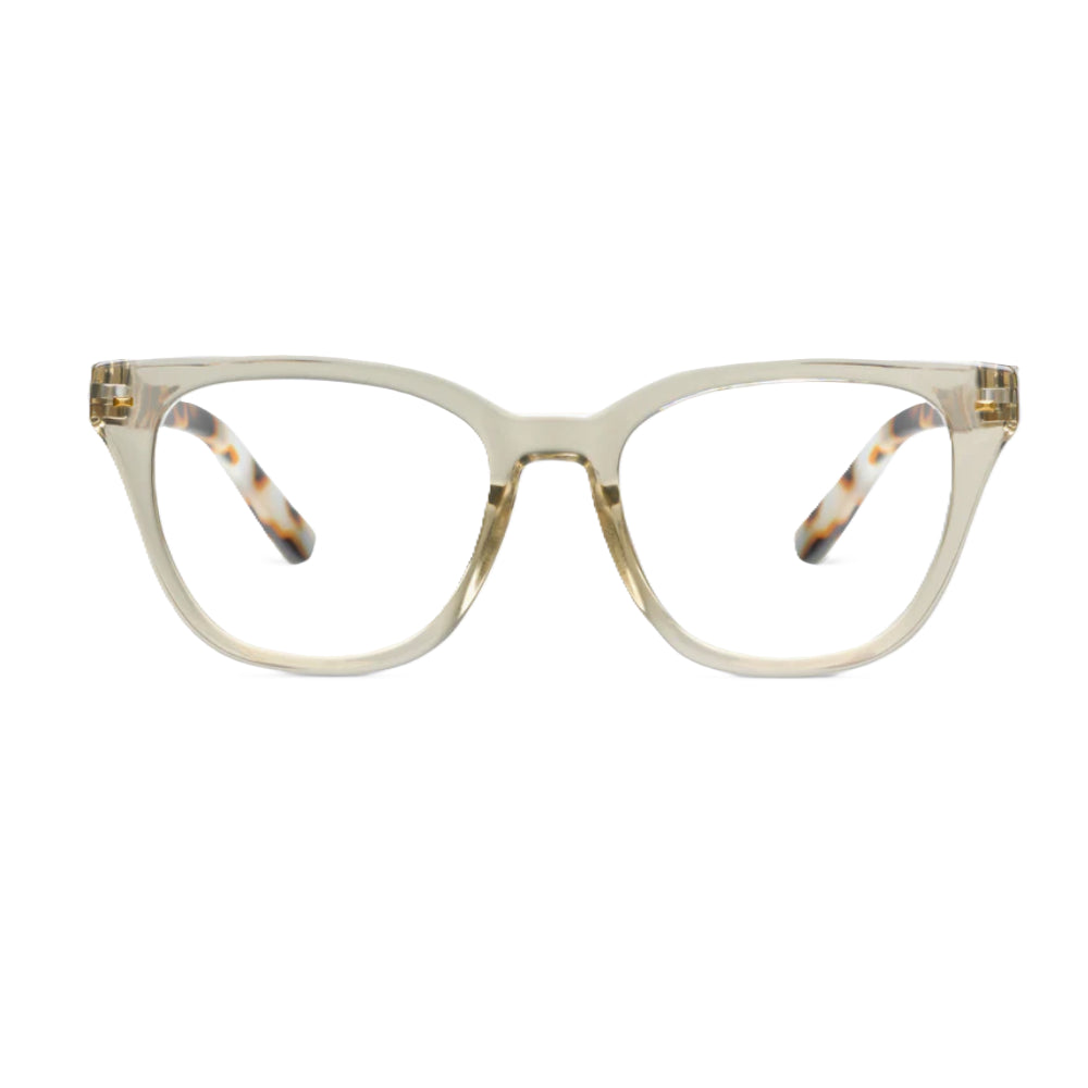 Lenora Reading Glasses - Fog/Chai Tortoise