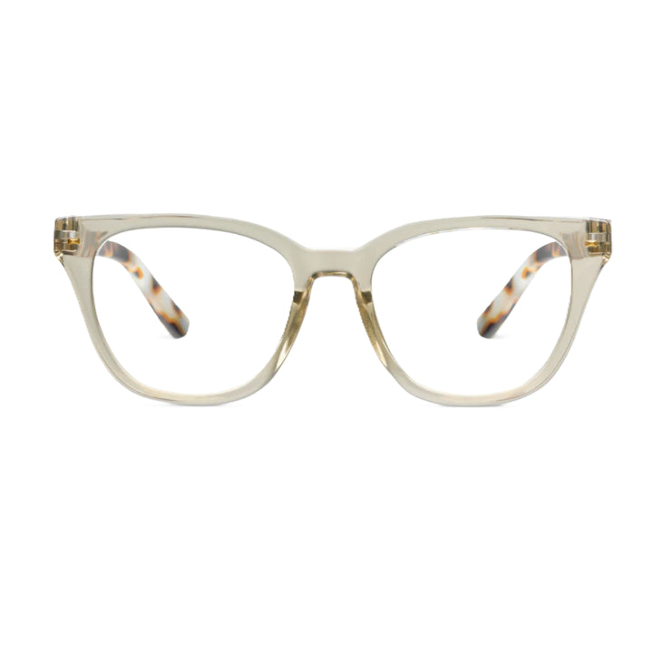 Lenora Reading Glasses - Fog/Chai Tortoise
