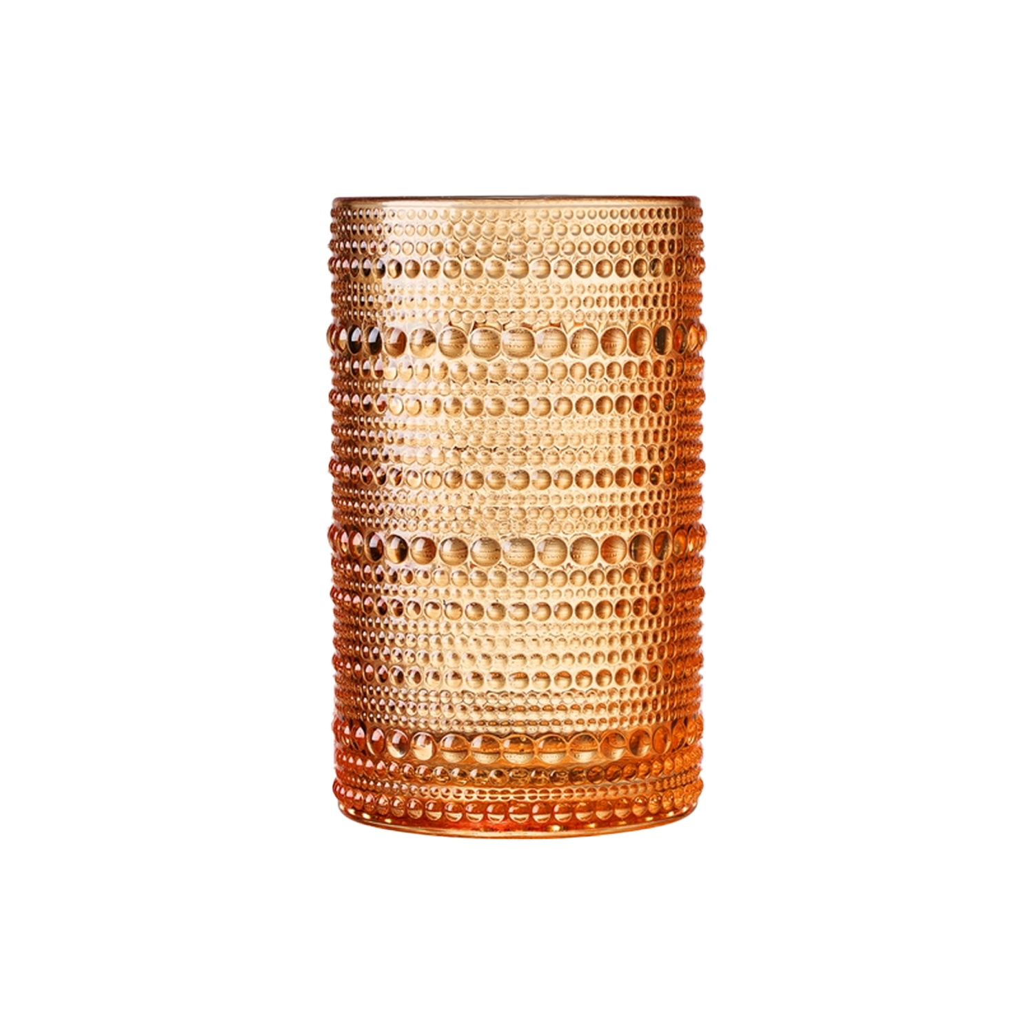Sunset Hobnail Tumbler Drinking Glass - Light Orange - Just Fabulous Palm Springs