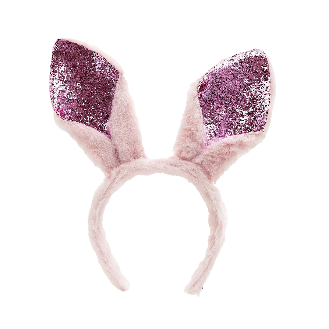 Sequin Bunny Ear Headband - Pink - Just Fabulous Palm Springs