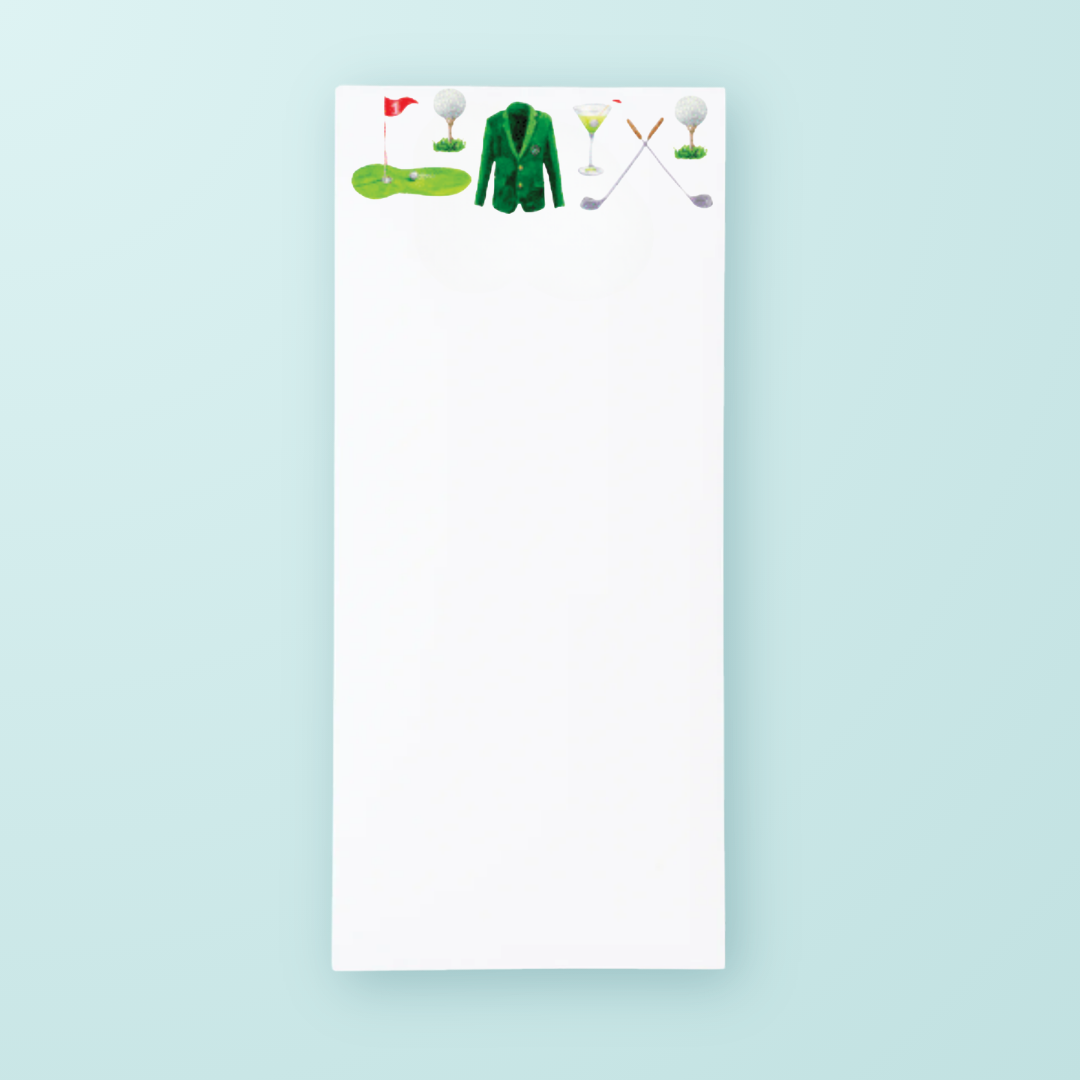 Golf & Cocktails Notepad