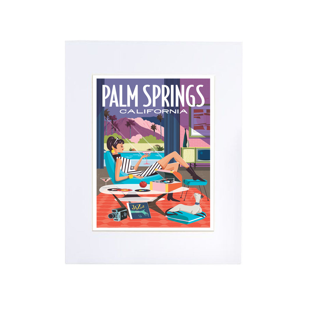 Print: Lounge 8" x 10" (Unframed) - Just Fabulous Palm Springs