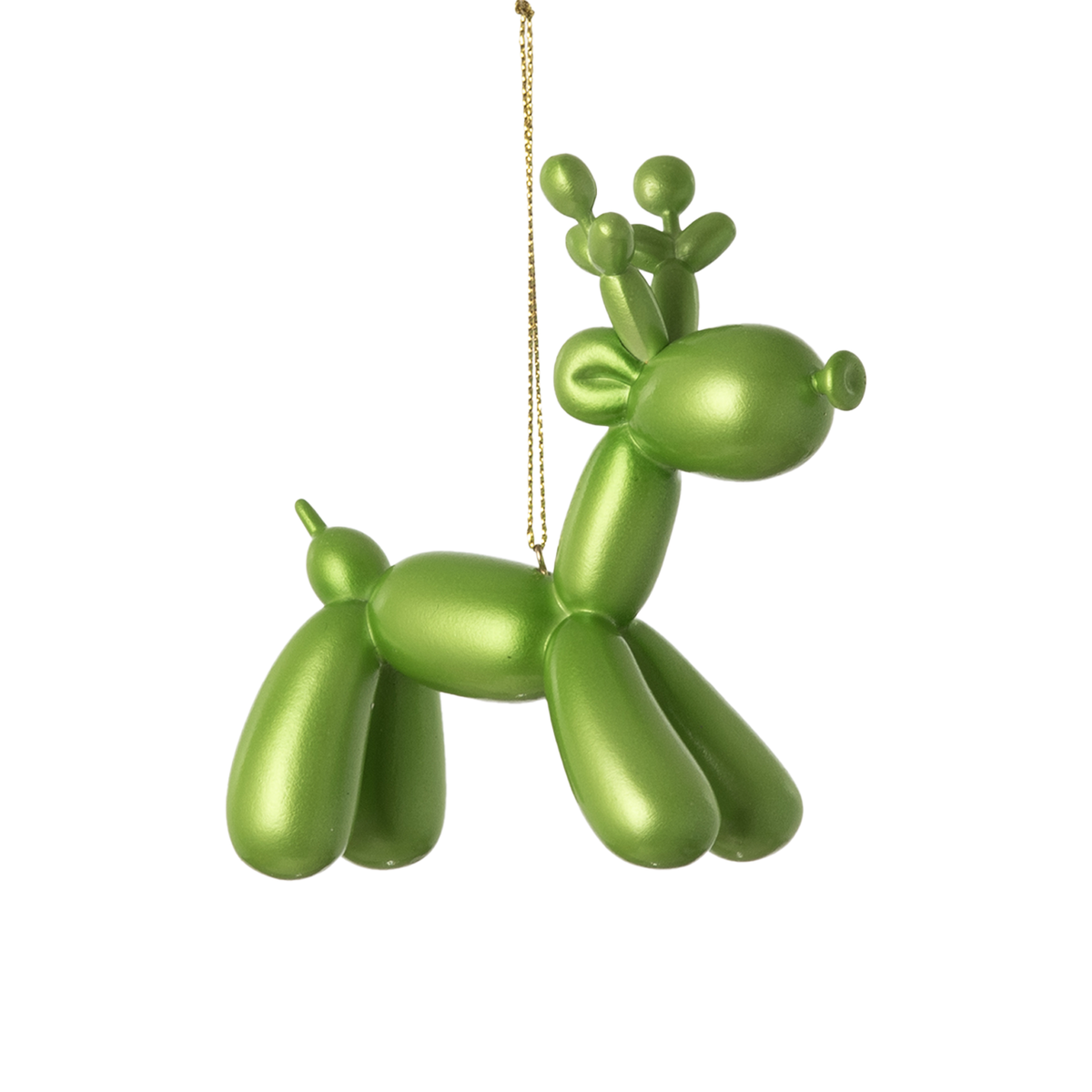 Luminescent Balloon Deer Ornament - Lime Green