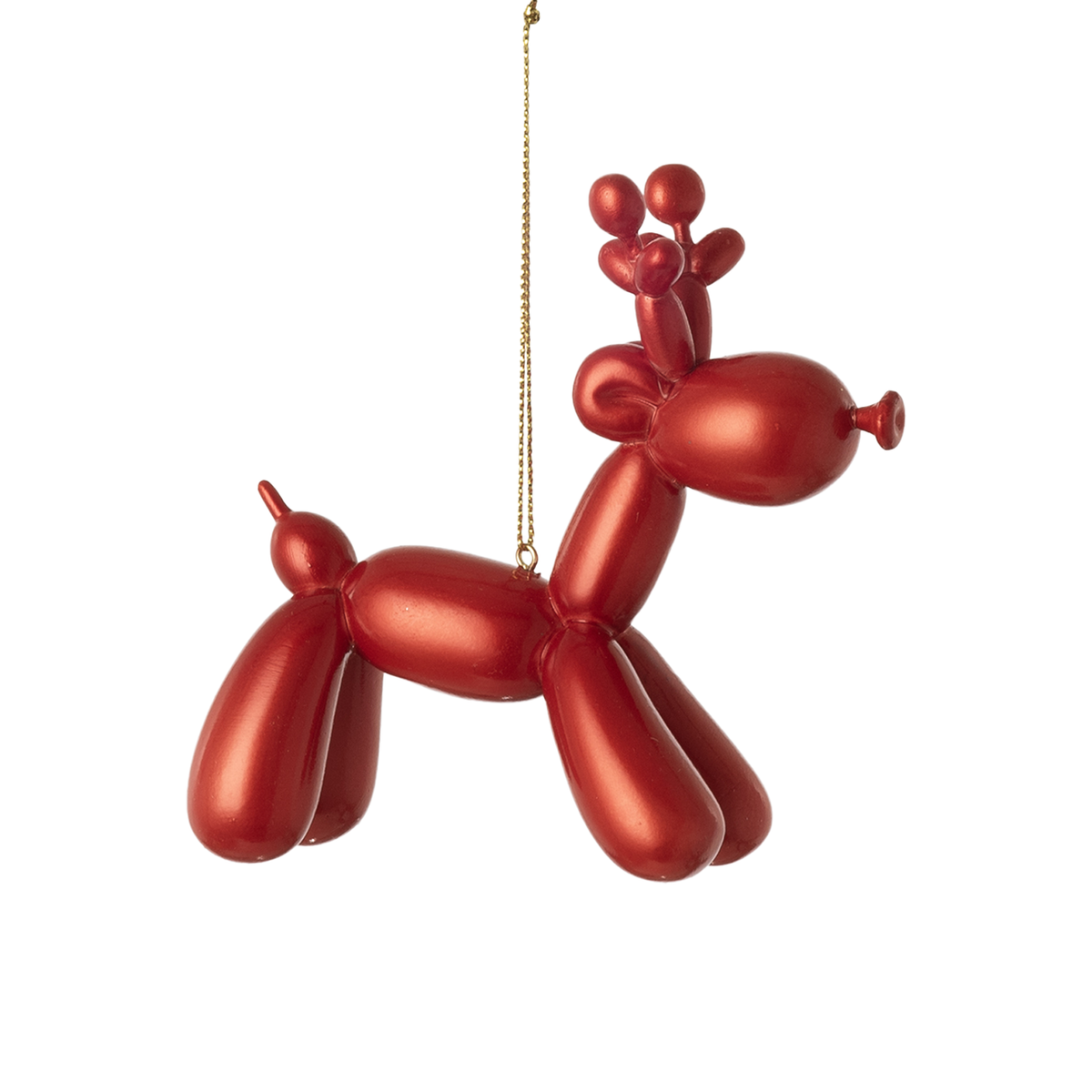 Luminescent Balloon Deer Ornament - Red
