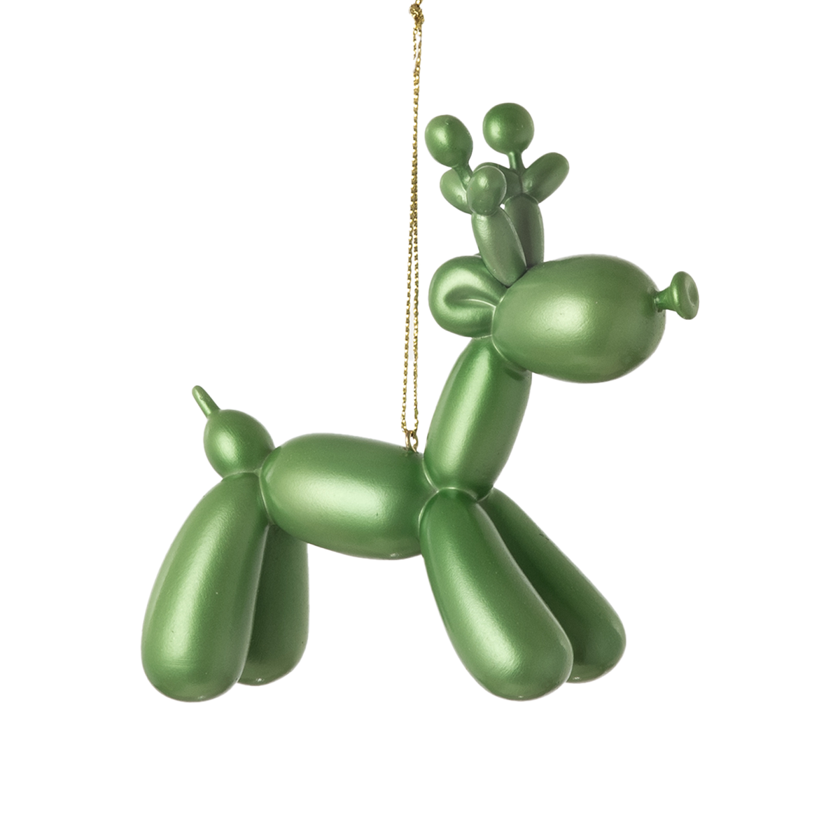 Luminescent Balloon Deer Ornament - Green
