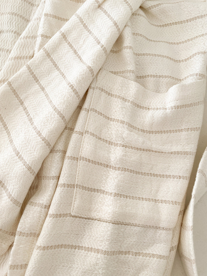 Luxe Bamboo Striped Robe