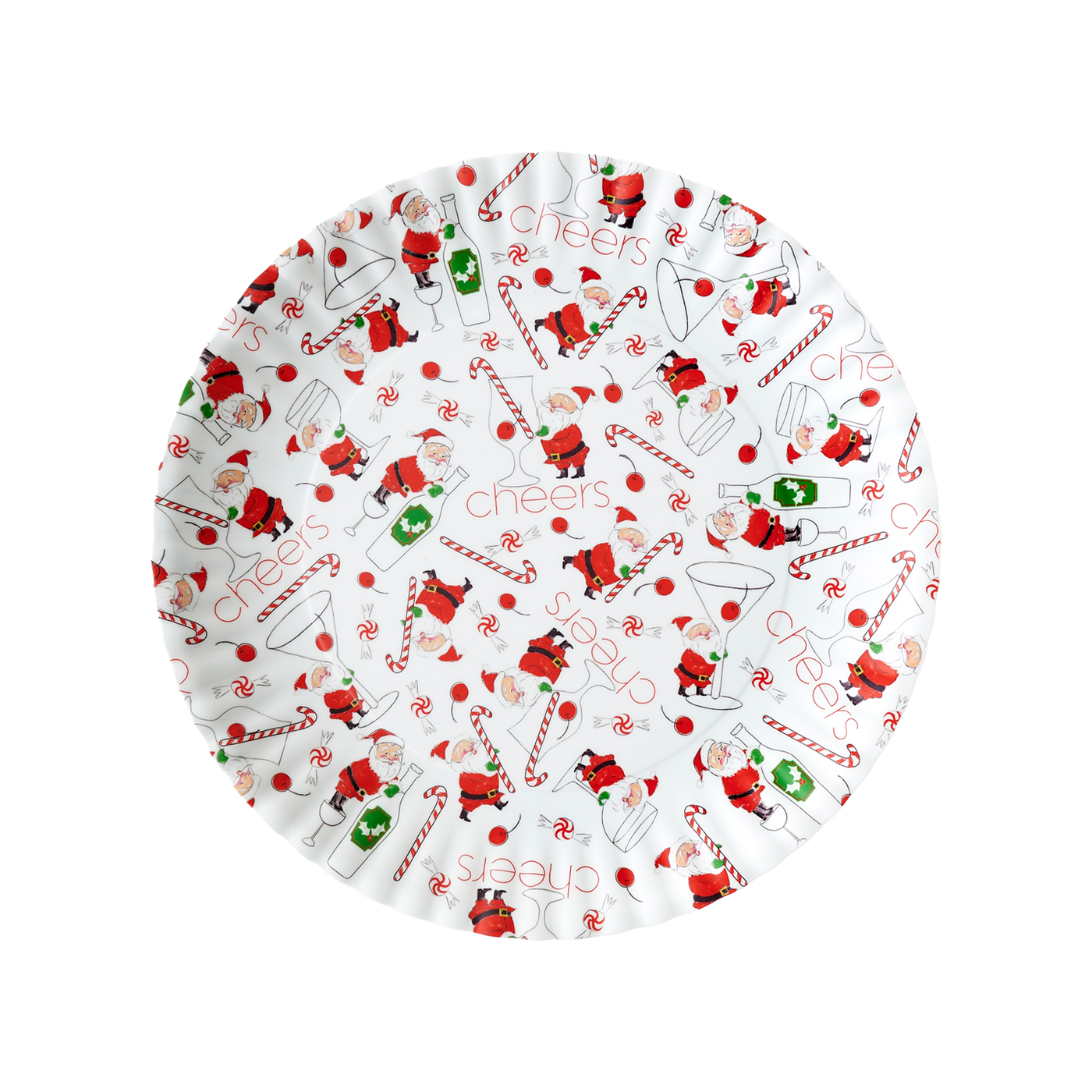 Cocktails With Santa "Paper" Platter