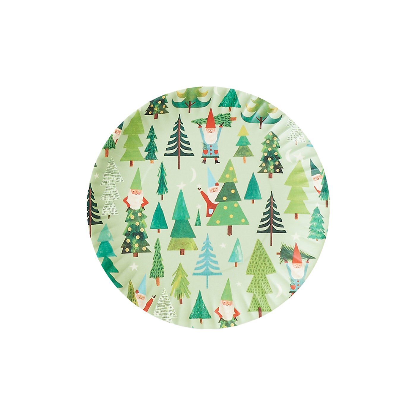 Gnome For The Holidays "Paper" Plates Set