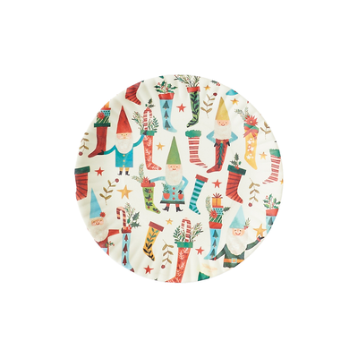 Gnome For The Holidays "Paper" Plates Set