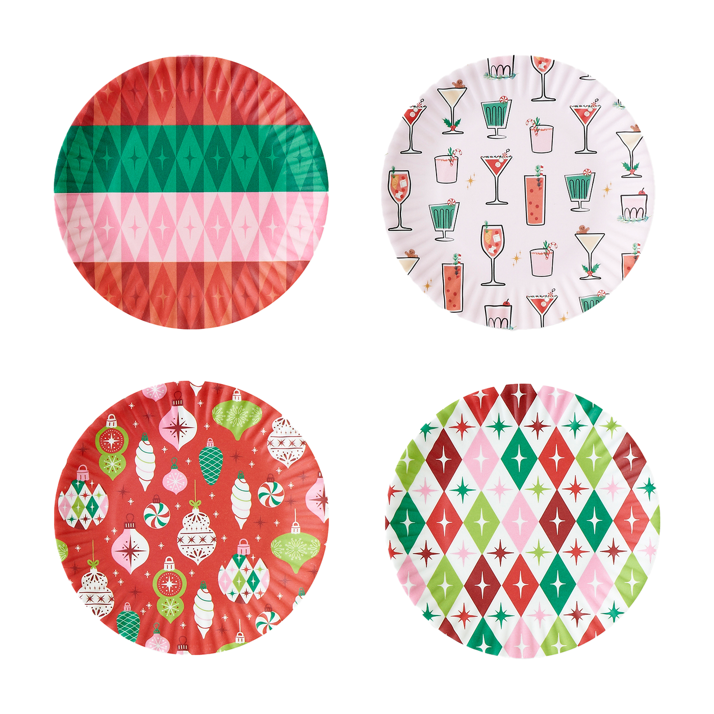 Holiday Cheers "Paper" Plate Set