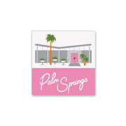 Pink Door Modern House Palm Springs Magnet - Just Fabulous Palm Springs