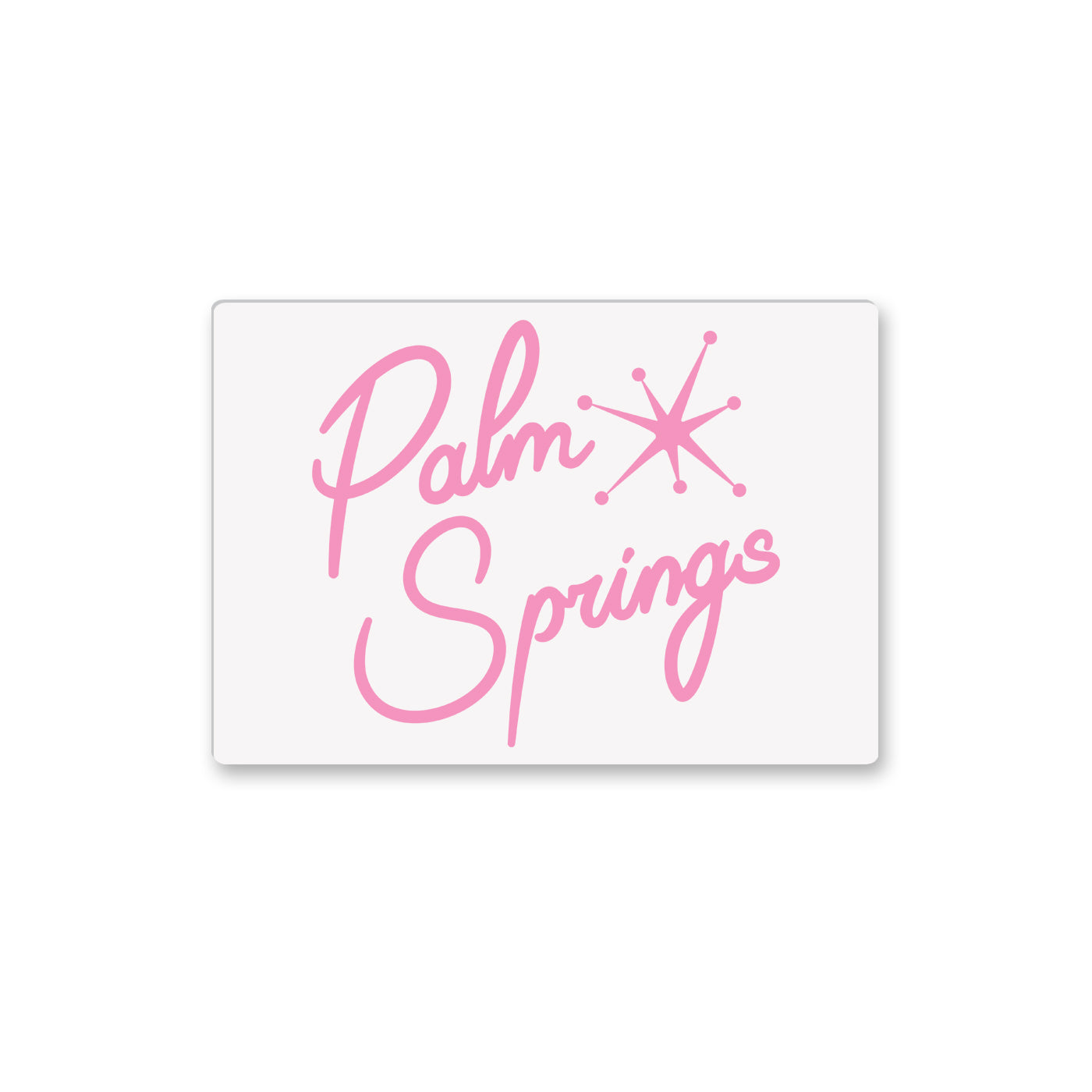 Pink Script Palm Springs Magnet
