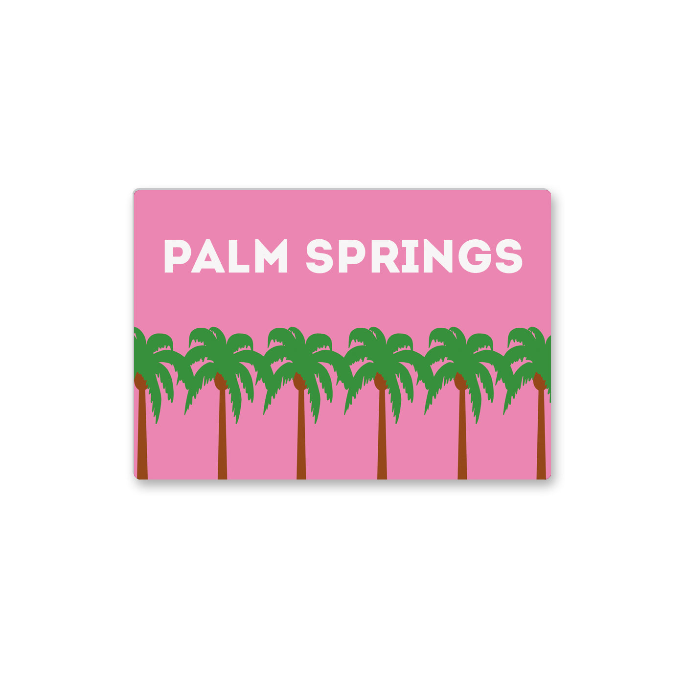 Pink Palm Trees Palm Springs Magnet - Just Fabulous Palm Springs