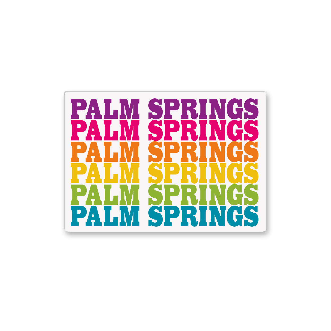 Rainbow Palm Springs Magnet