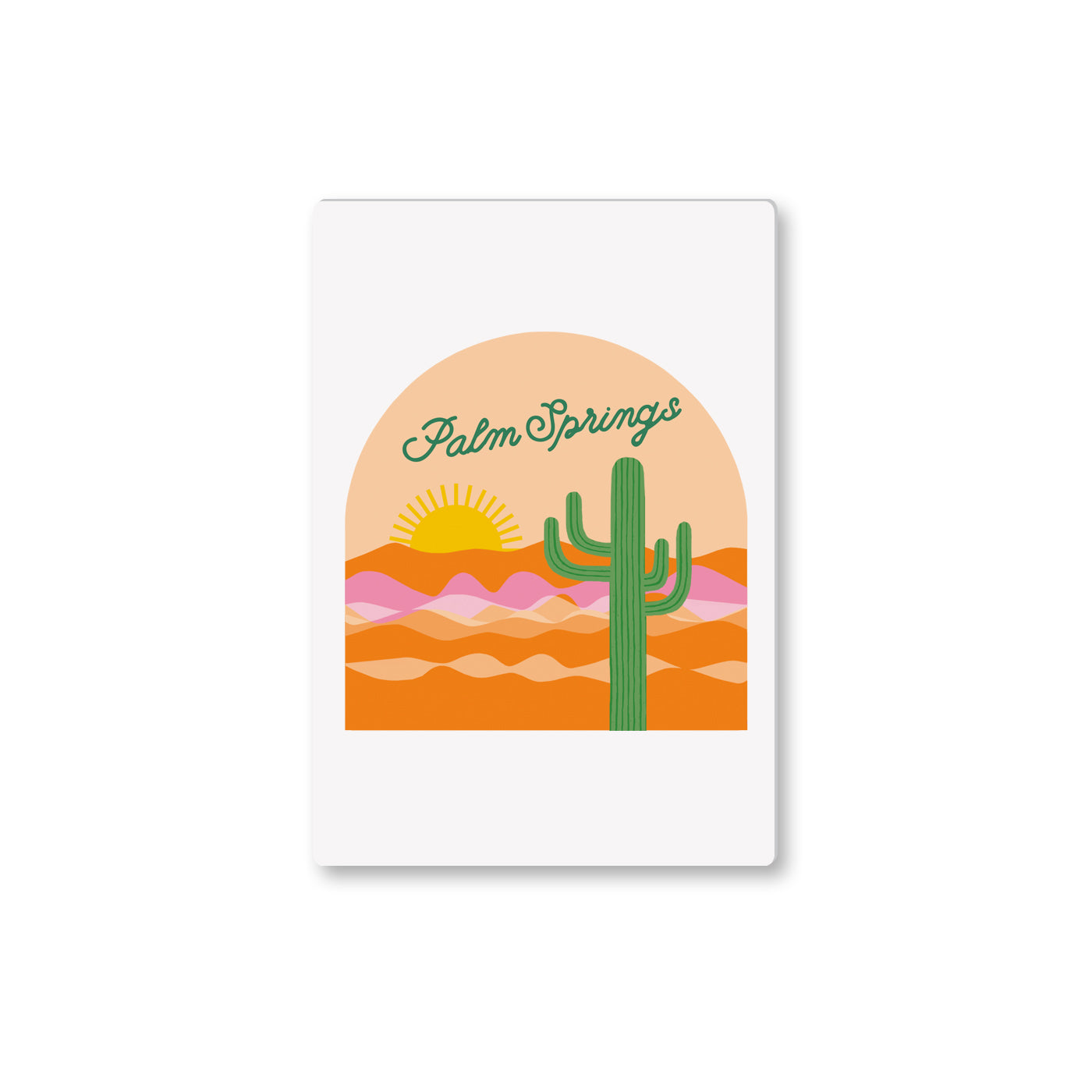 Desert Cactus Palm Springs Magnet