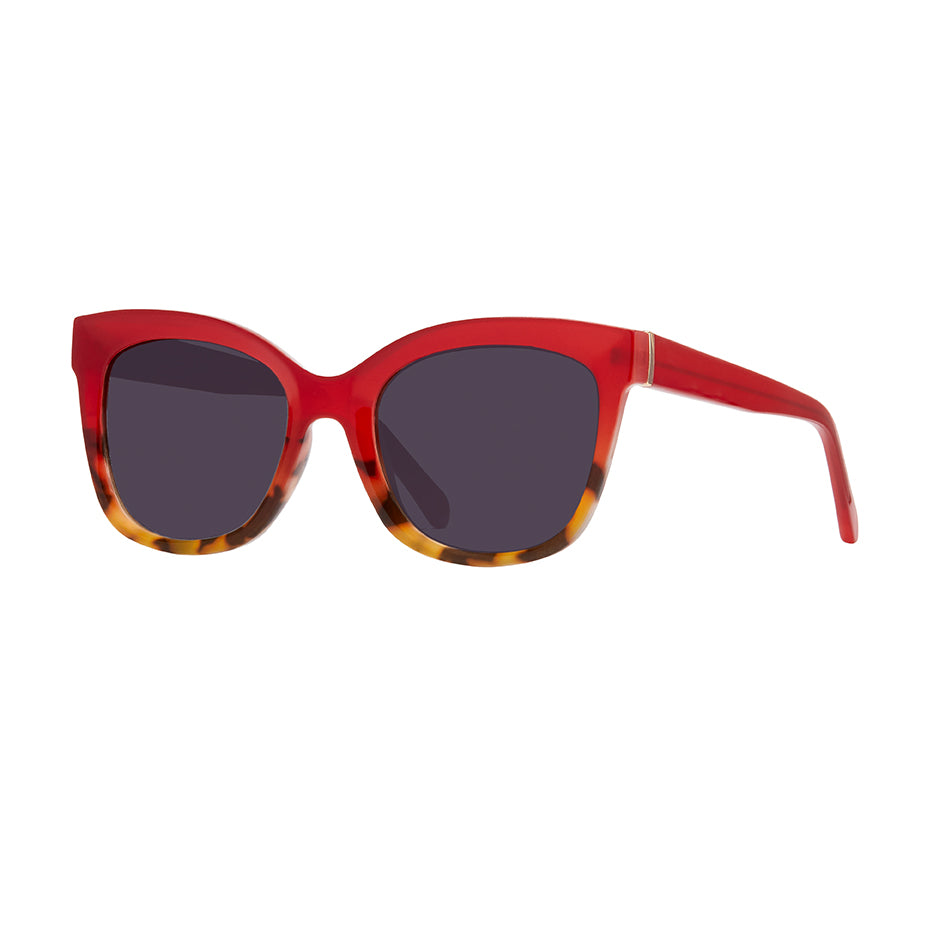Morgan Tinted Reading Sunglasses - Red & Brown Tortoise