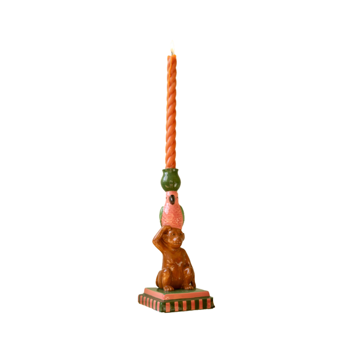 Ceramic Monkey Taper Candle Holder